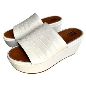 🆕 Fitflop Eloise Sandals Platform Mules Leather Women’s